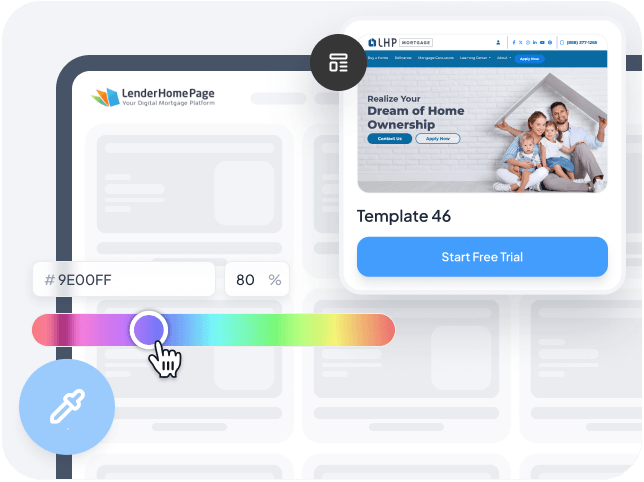 Professional mortgage website template with calculators and blog content