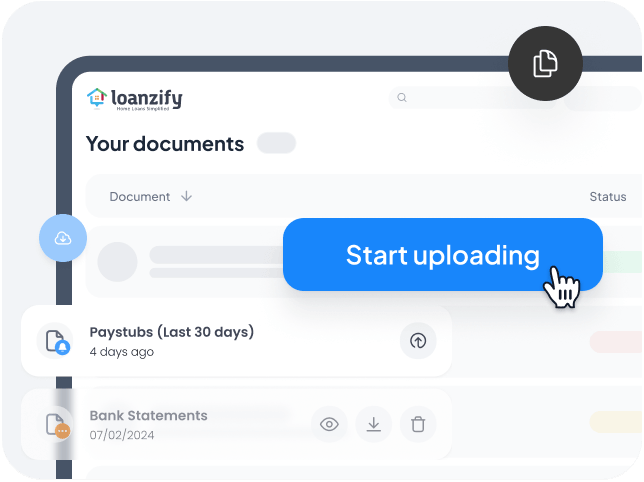 Automated document management workflow with borrower upload portal and follow-ups