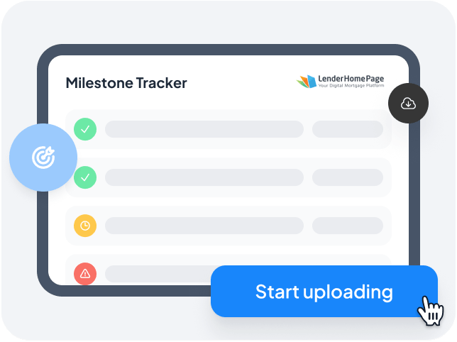 Customizable milestone push notifications, email, and SMS keeping borrowers on track