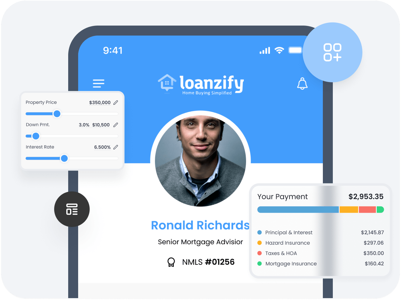 White-labeled Loanzify mortgage app for enterprise lenders